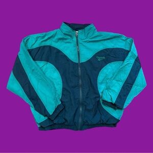 Blue 90s Reebok Windbreaker